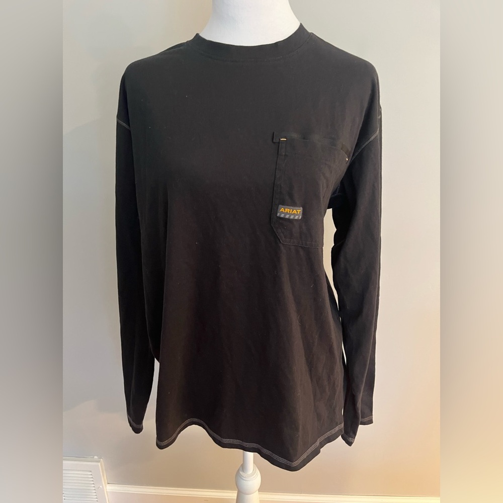 Ariat Rebar Workman Logo T-Shirt black cotton/poly Lg